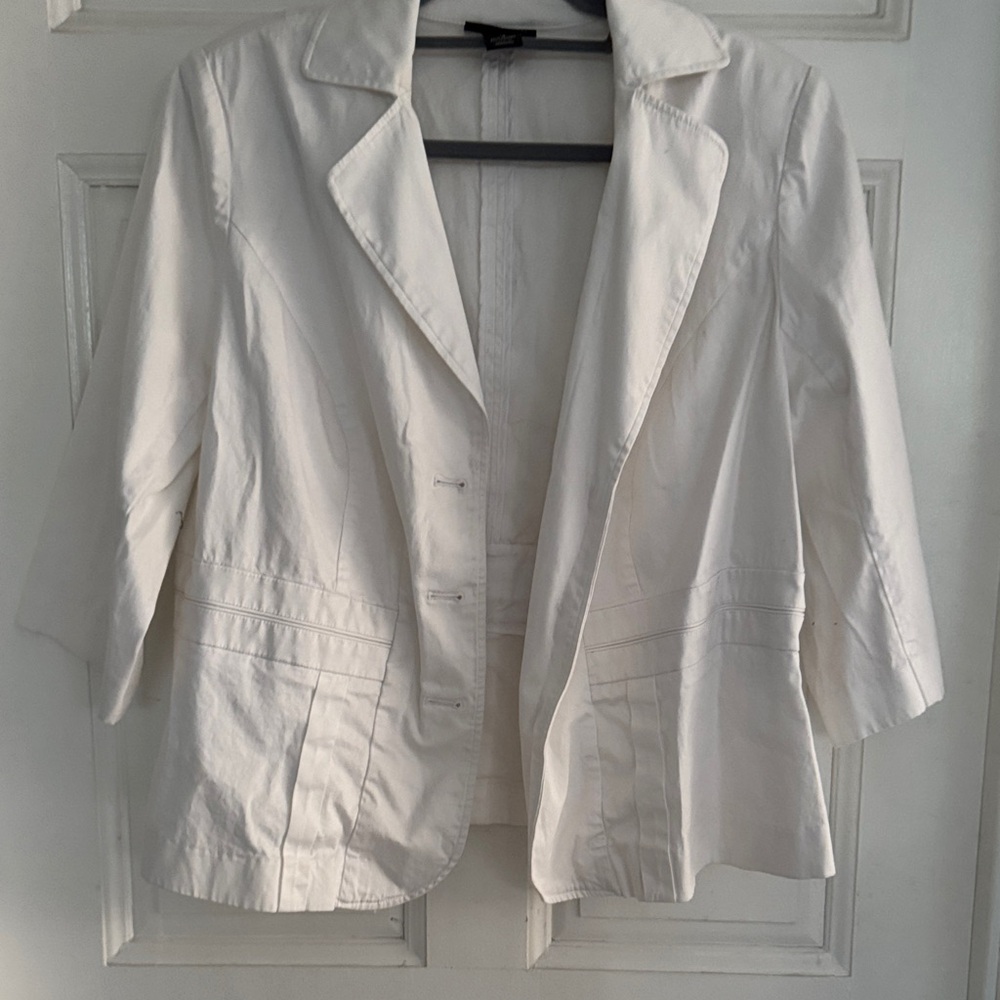 Lane Bryant white  Blazer